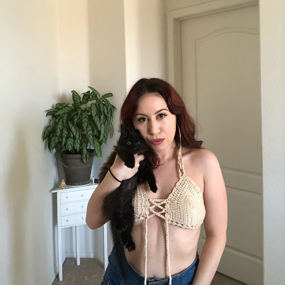 Knit crop top